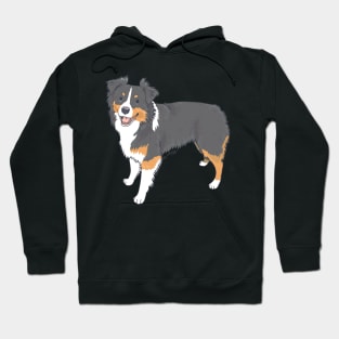 Black Tricolor Toy Aussie Hoodie